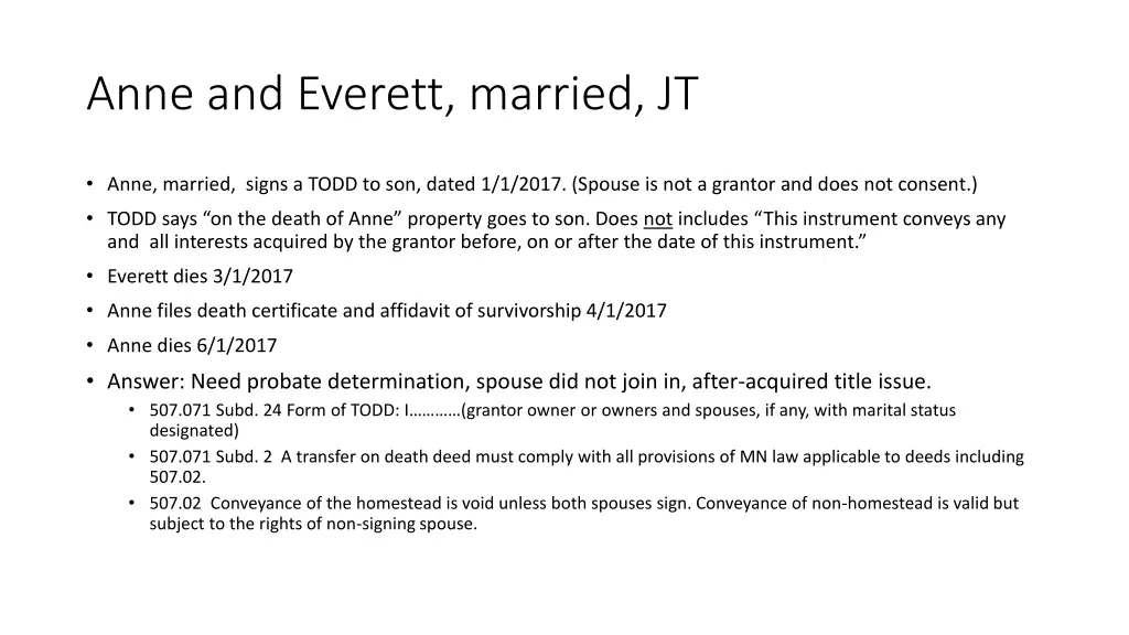 anne and everett married jt