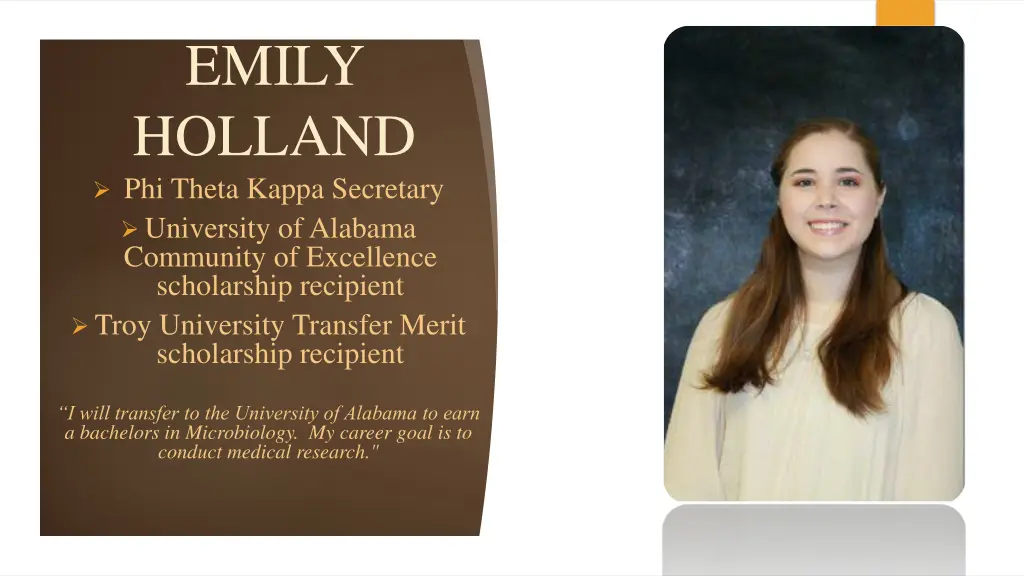 emily holland phi theta kappa secretary