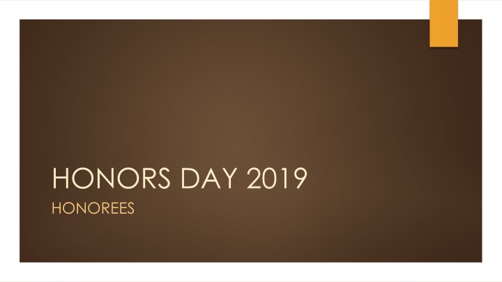 honors day 2019 honorees