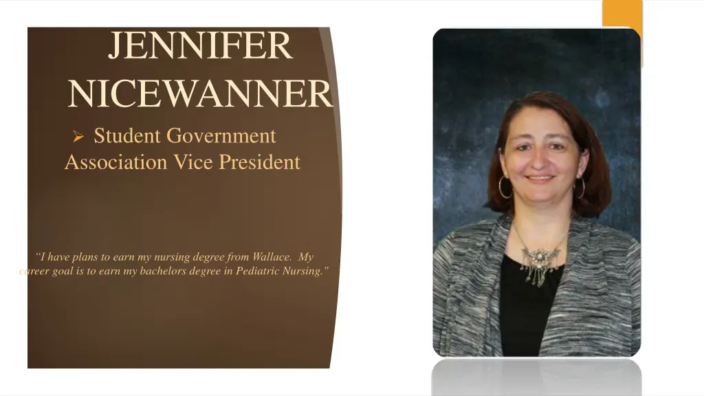 jennifer nicewanner student government