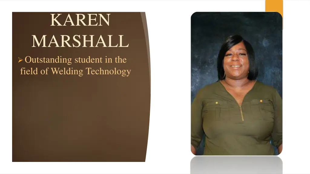 karen marshall outstanding student in the field