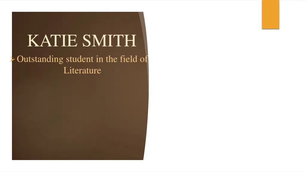 katie smith outstanding student in the field