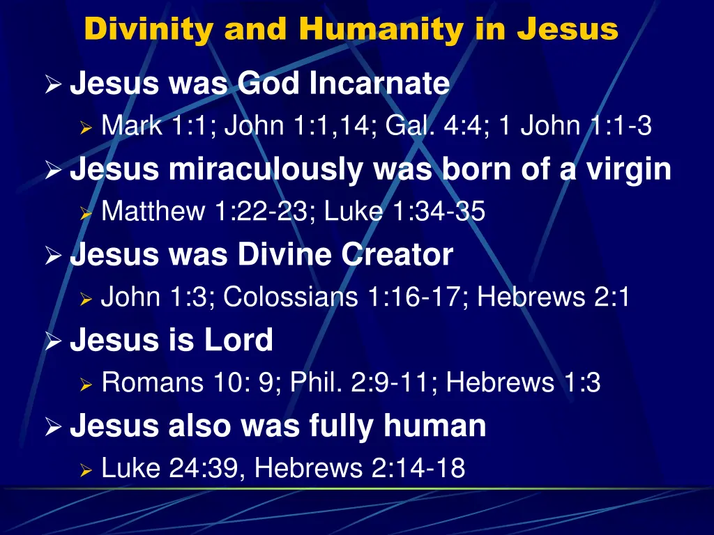 divinity and humanity in jesus