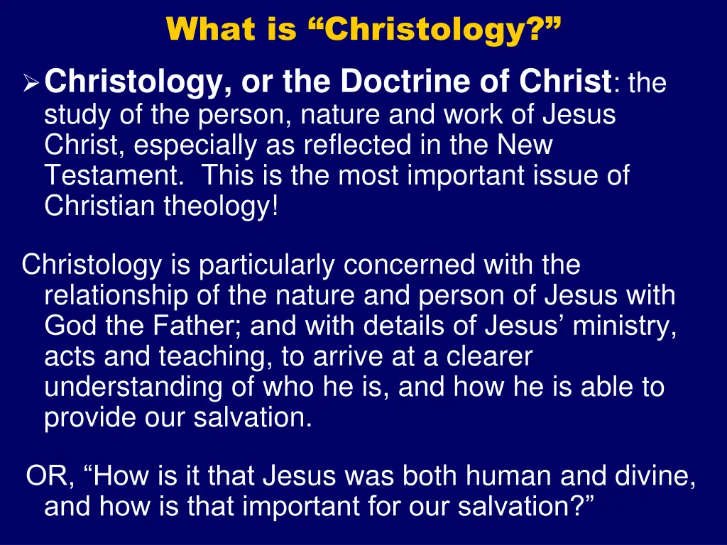 what is christology christology or the doctrine