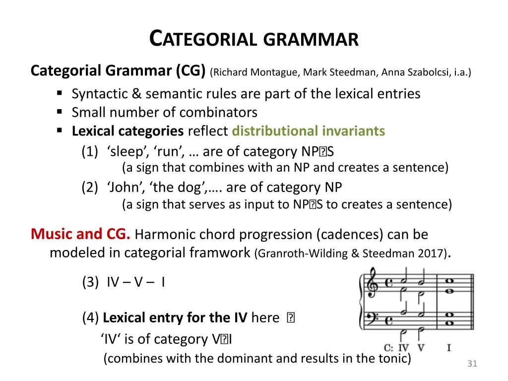 c ategorial grammar