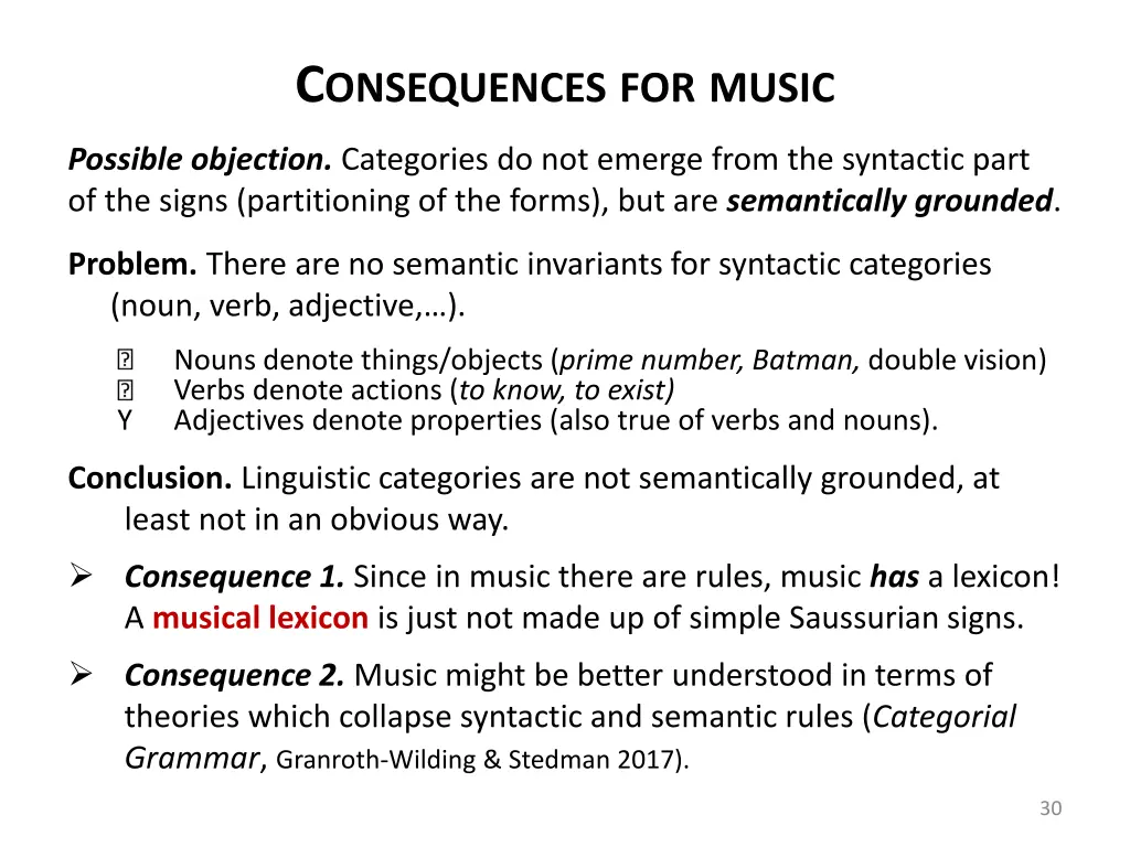 c onsequences for music 2