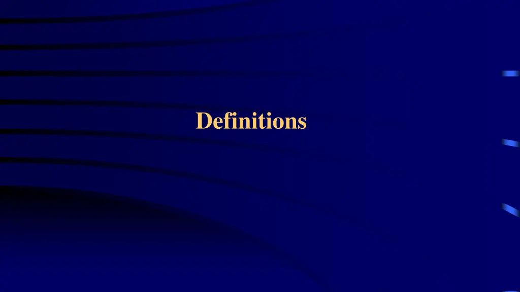 definitions