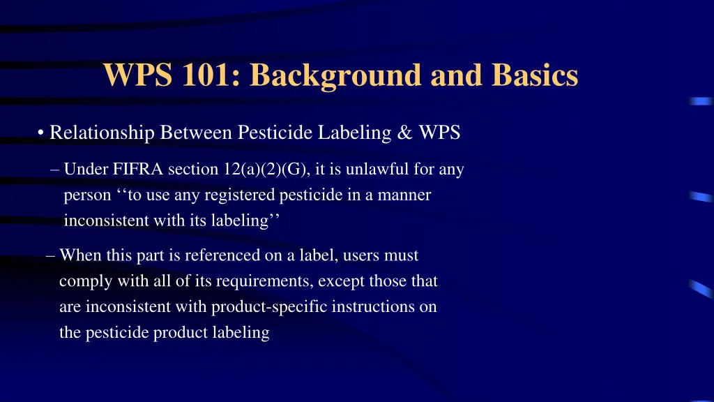 wps 101 background and basics 2