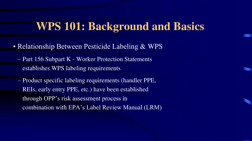 wps 101 background and basics 3