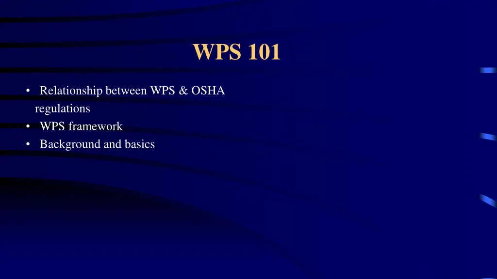 wps 101