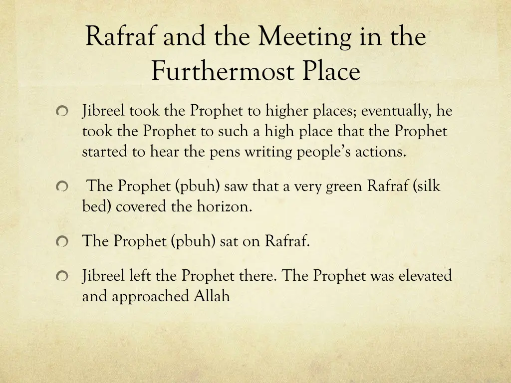 rafraf and the meeting in the furthermost place