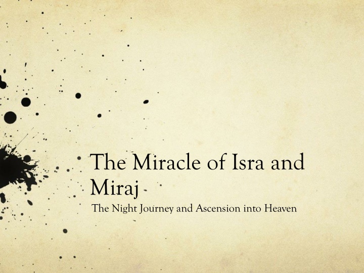 the miracle of isra and miraj the night journey