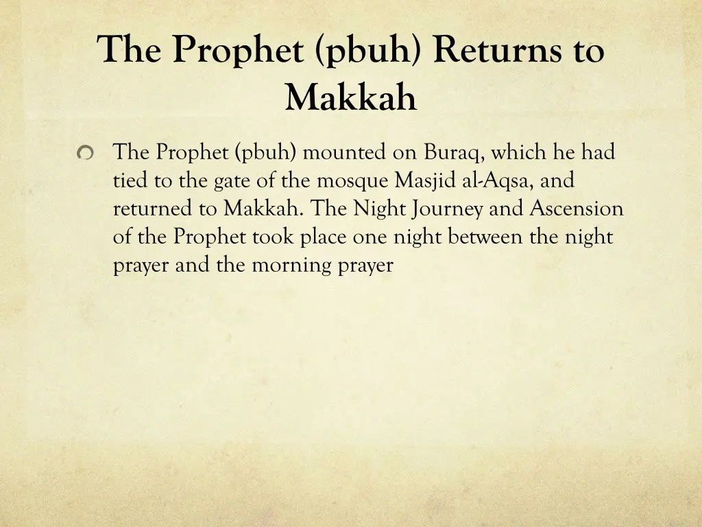 the prophet pbuh returns to makkah