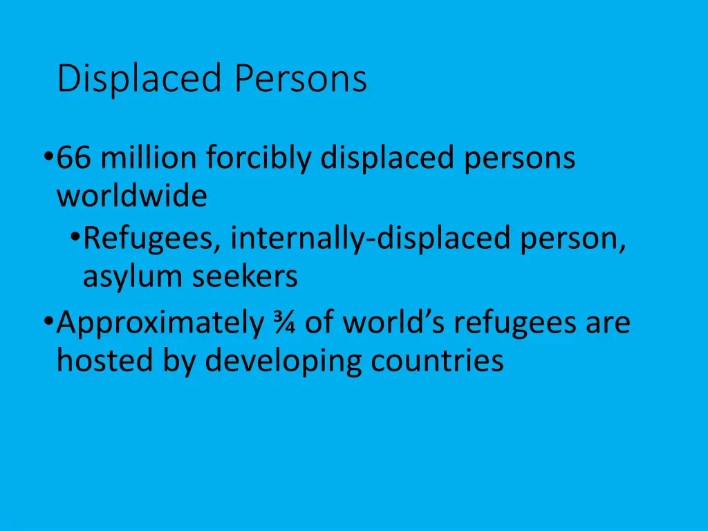 displaced persons