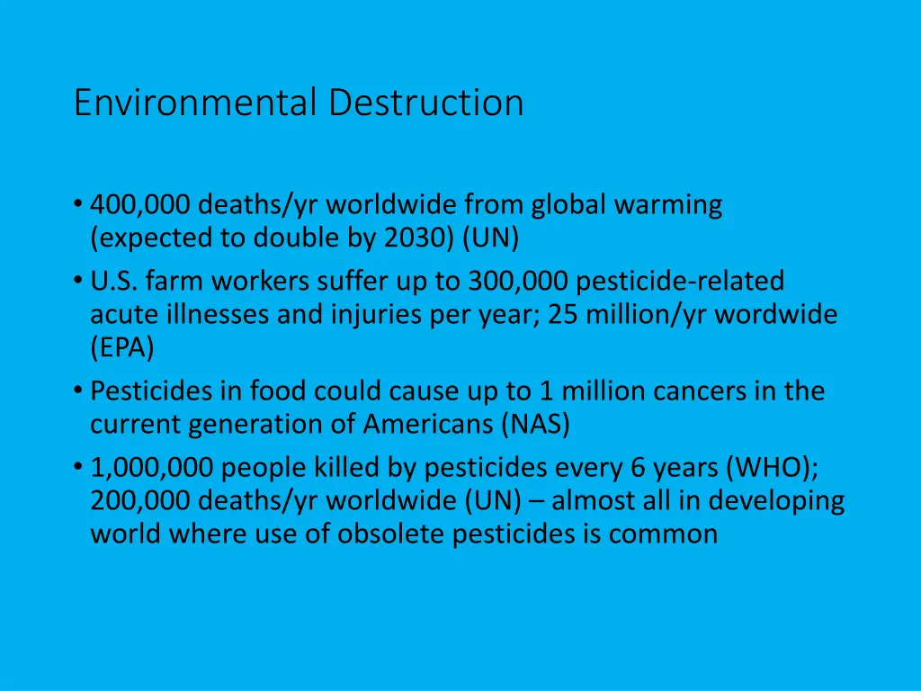 environmental destruction