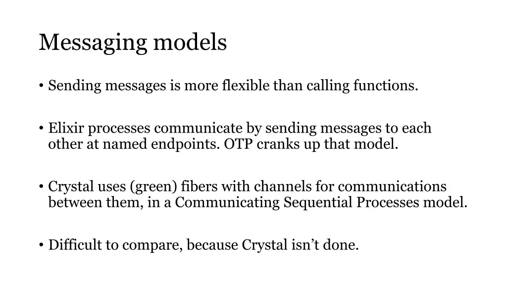 messaging models