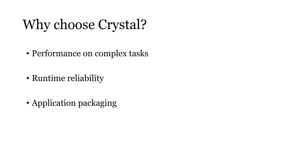 why choose crystal