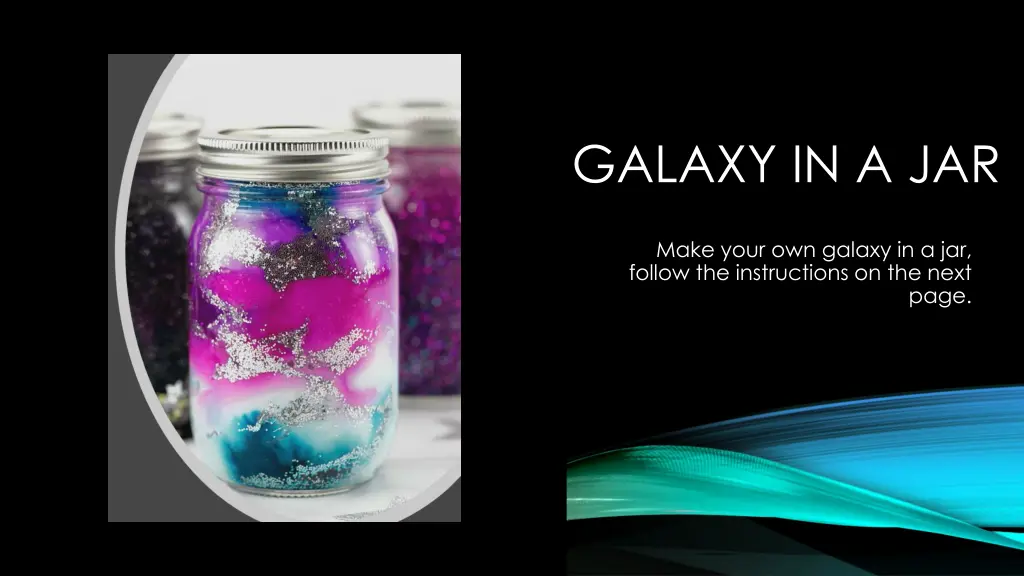 galaxy in a jar