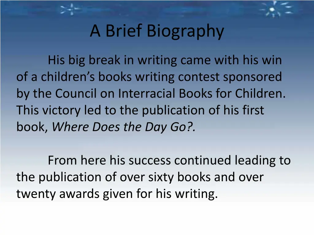 a brief biography 5