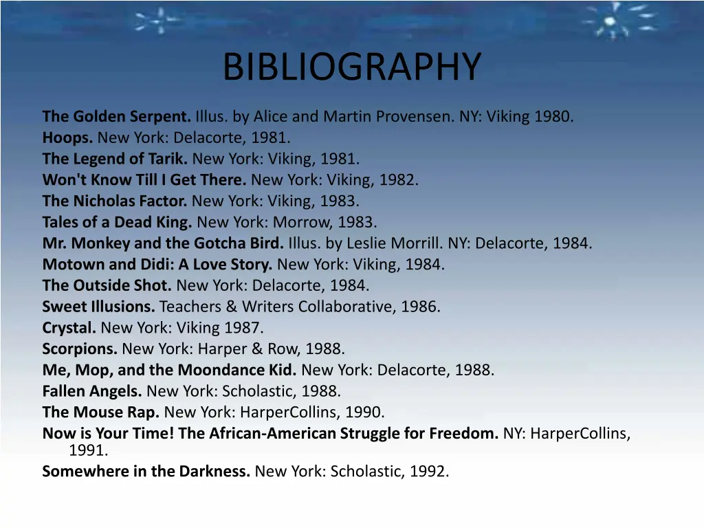 bibliography 1