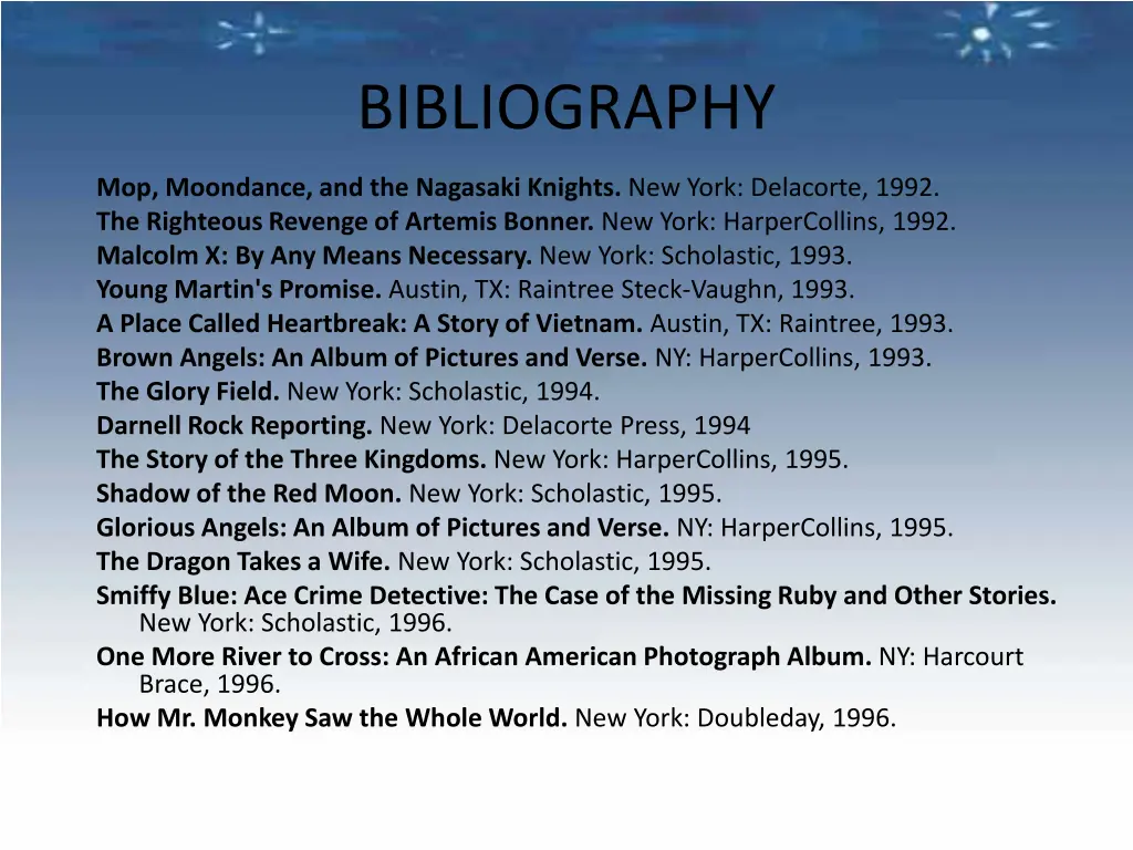 bibliography 2