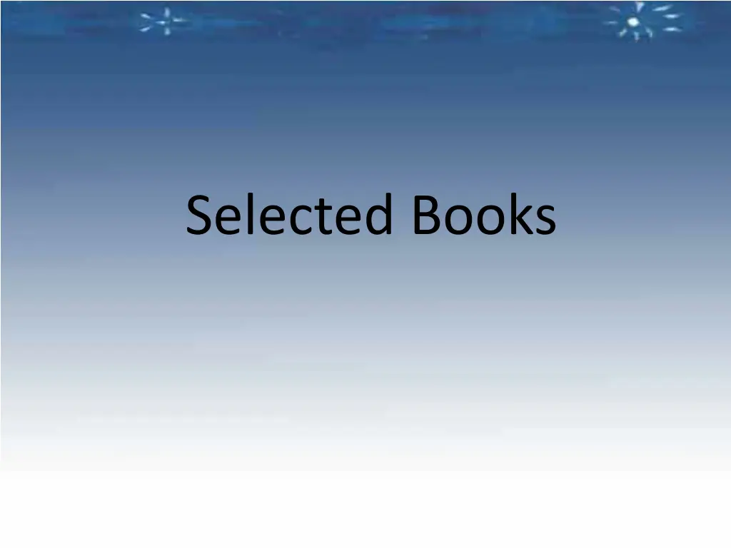 selected books