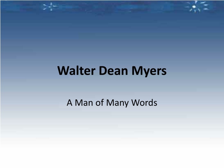 walter dean myers