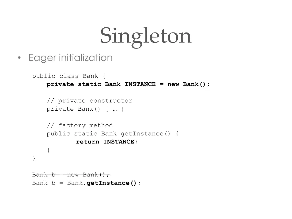 singleton 1