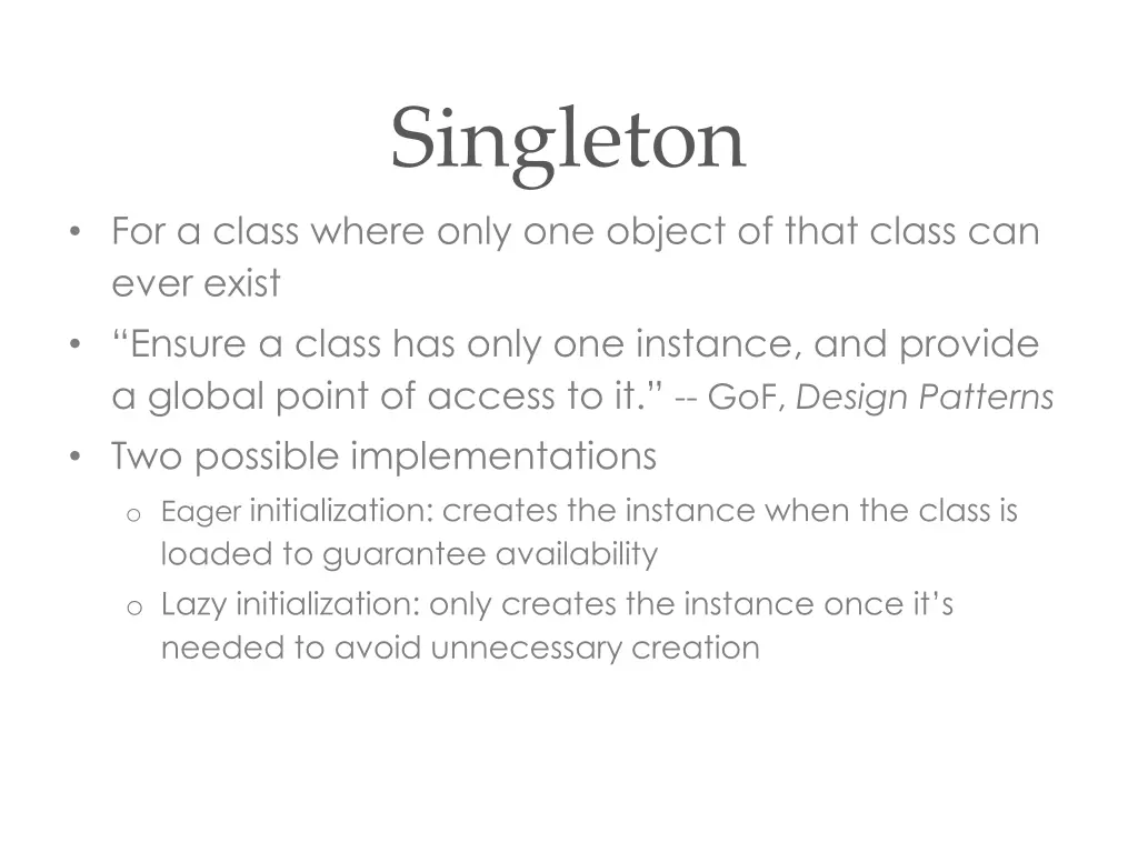 singleton