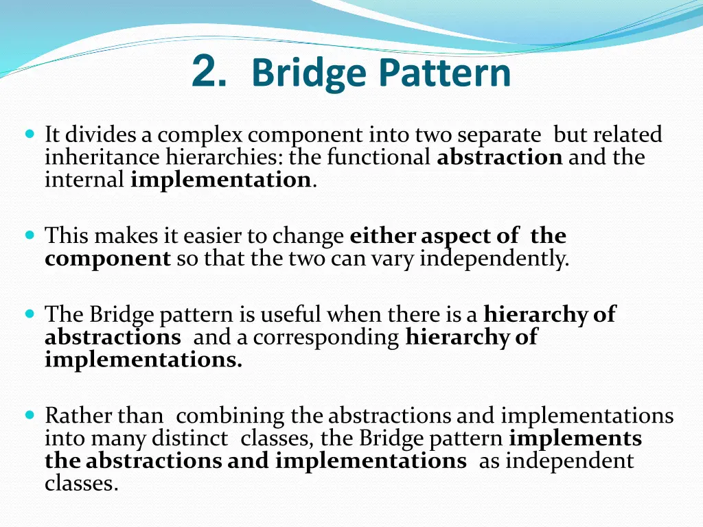 2 bridge pattern