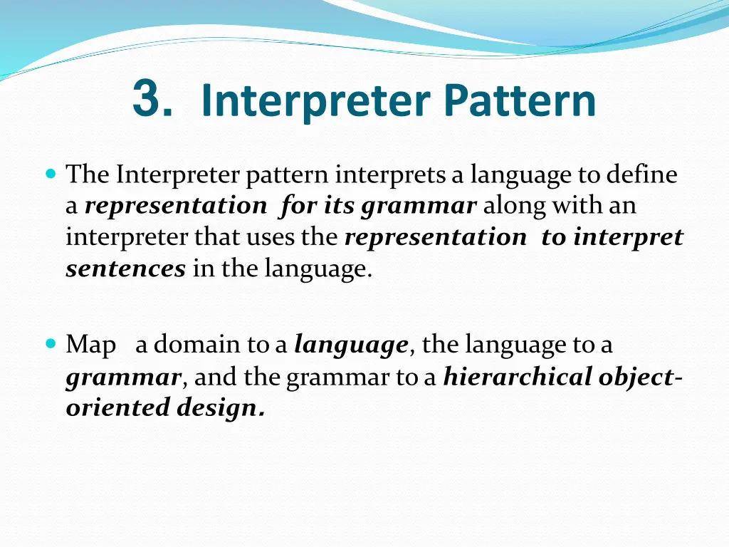 3 interpreter pattern