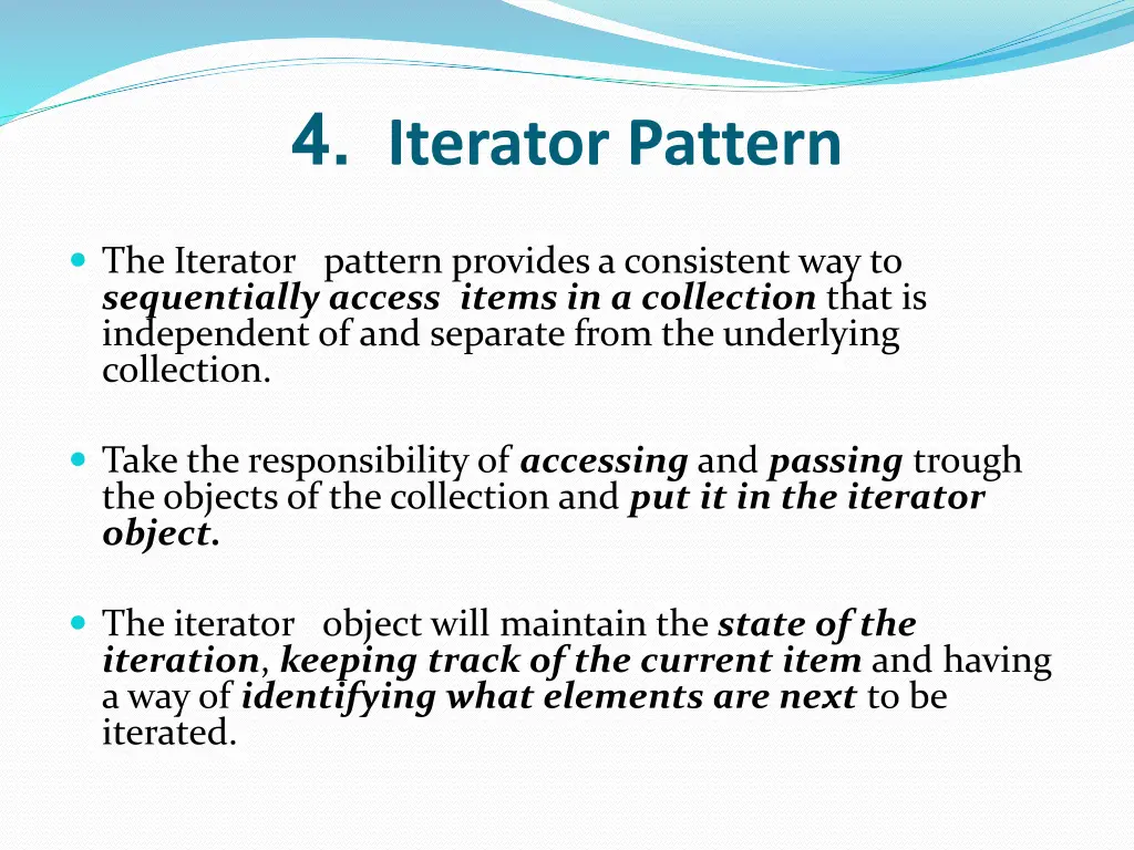 4 iterator pattern