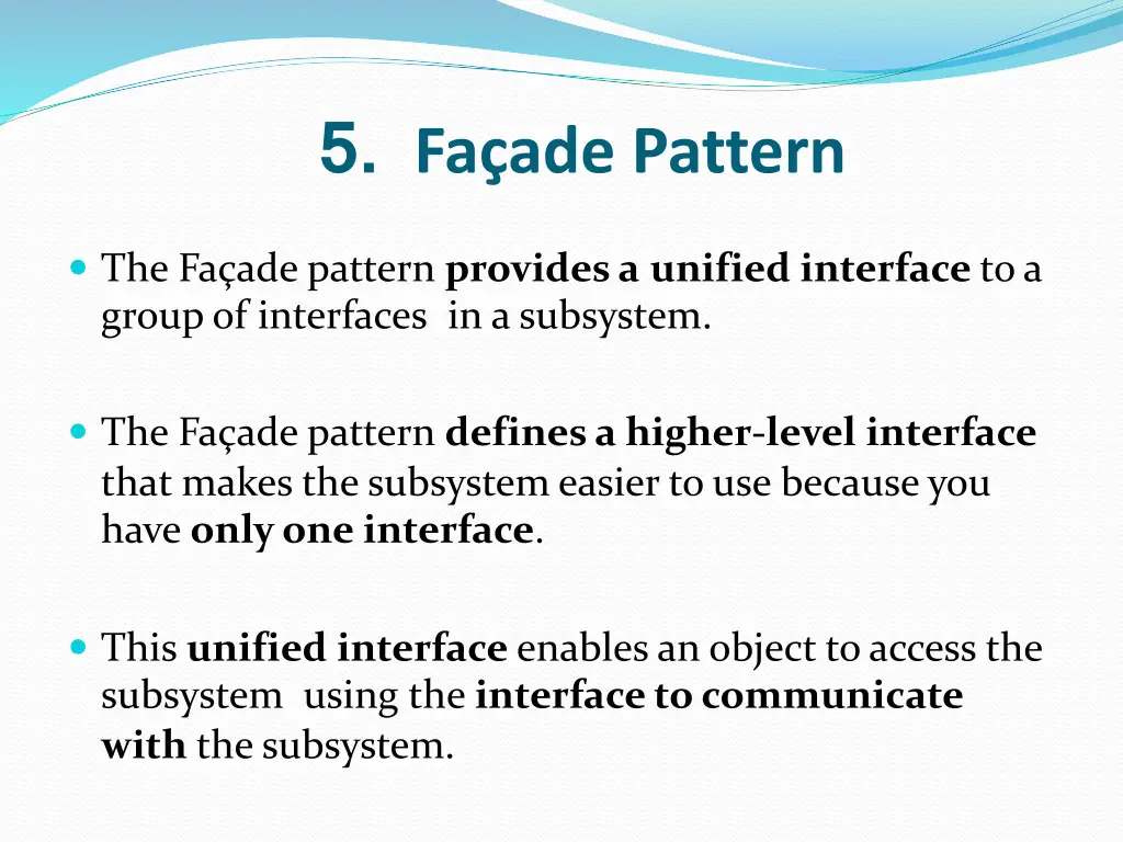 5 fa ade pattern