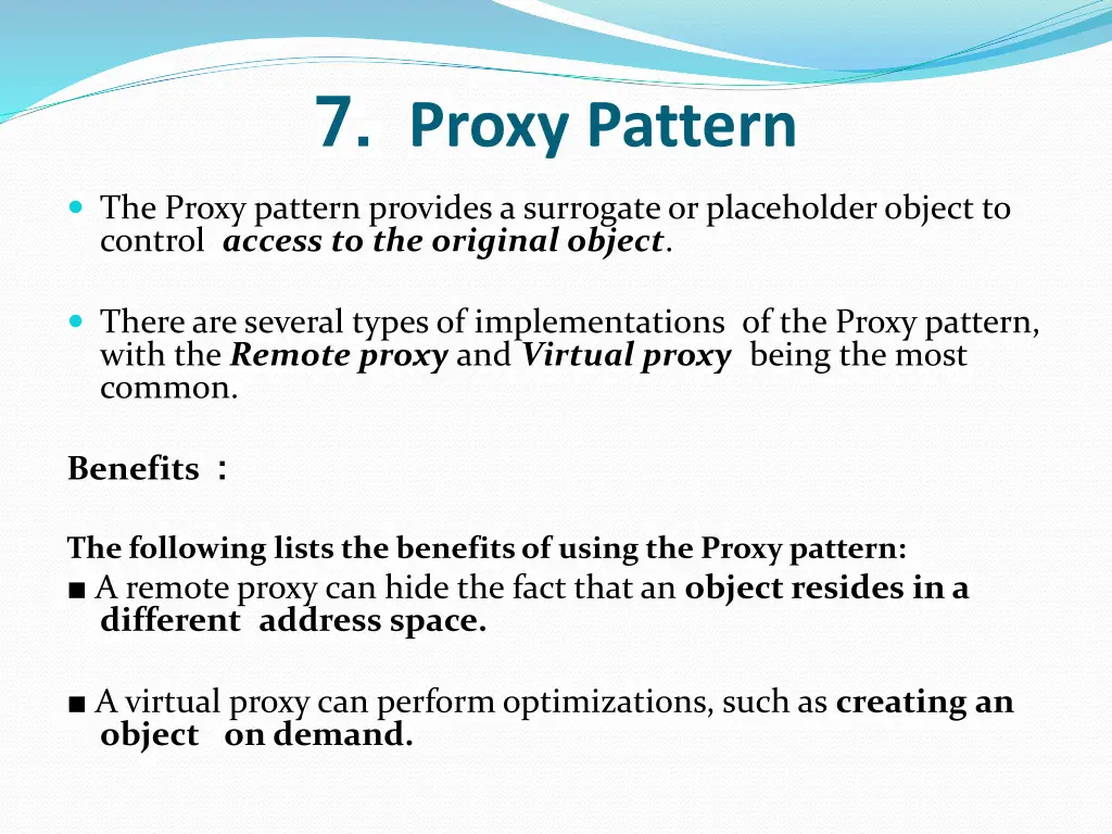 7 proxy pattern