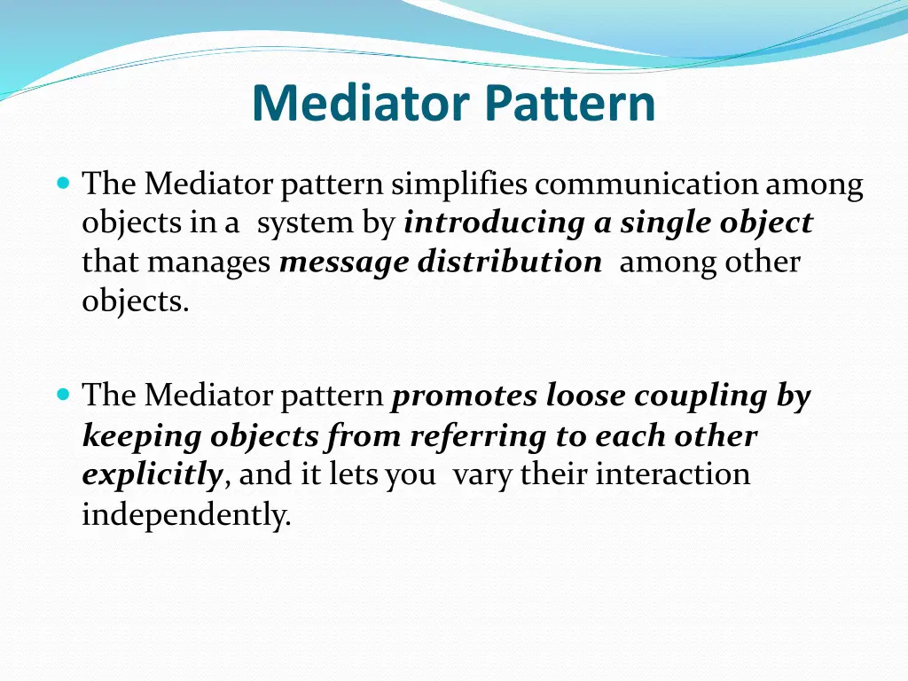 mediator pattern