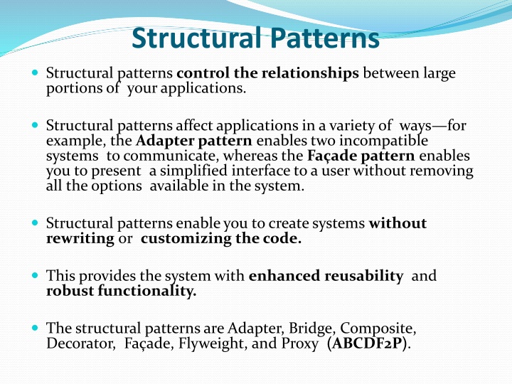 structural patterns