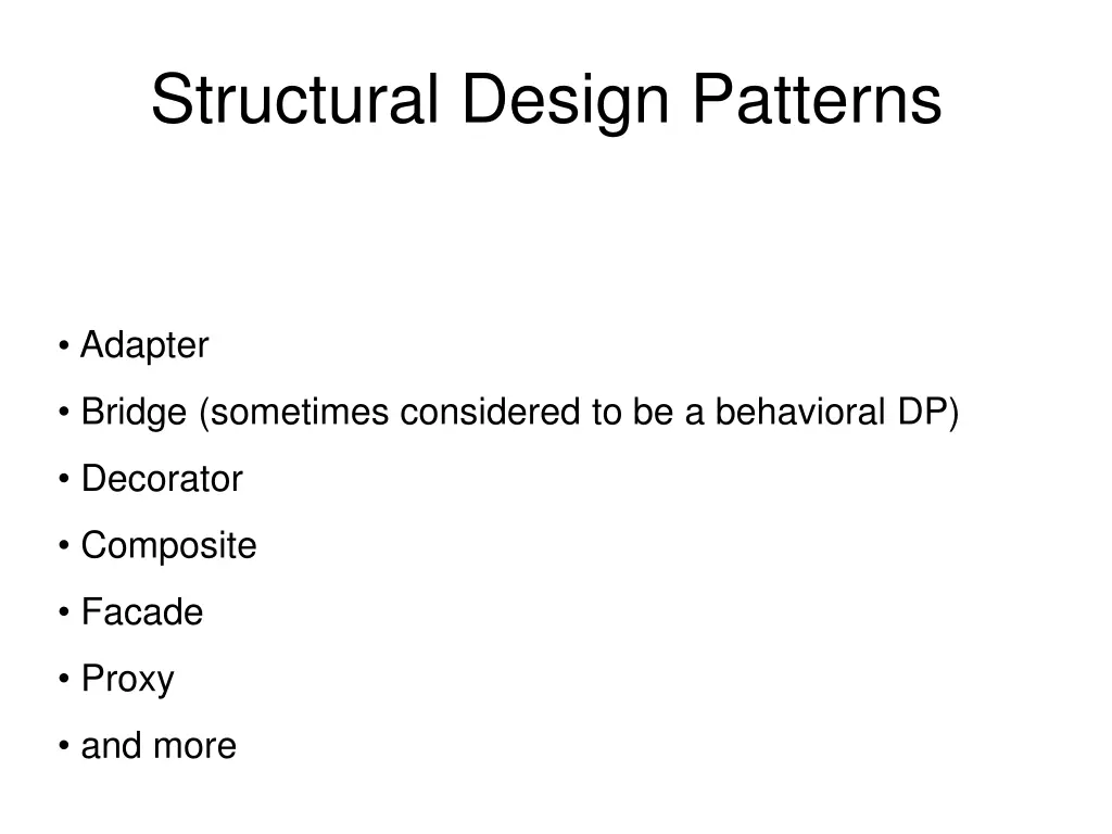 structural design patterns