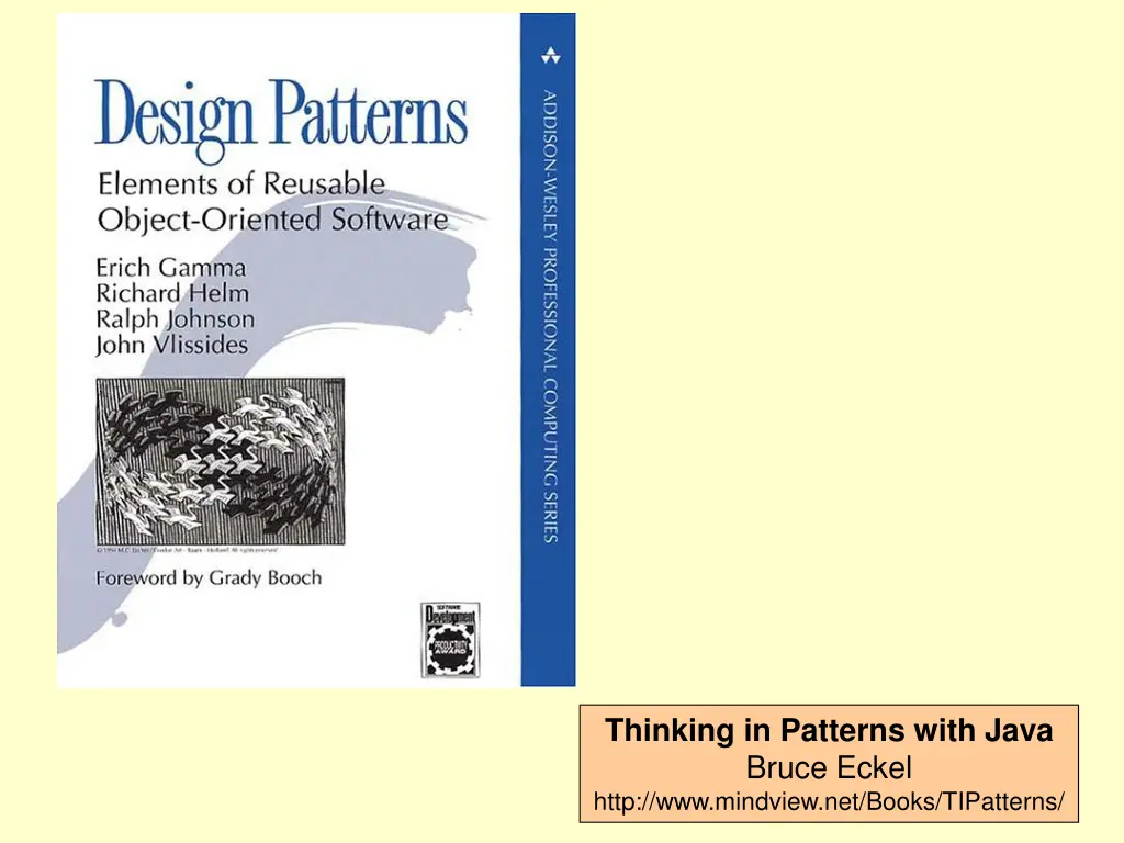 thinking in patterns with java bruce eckel http