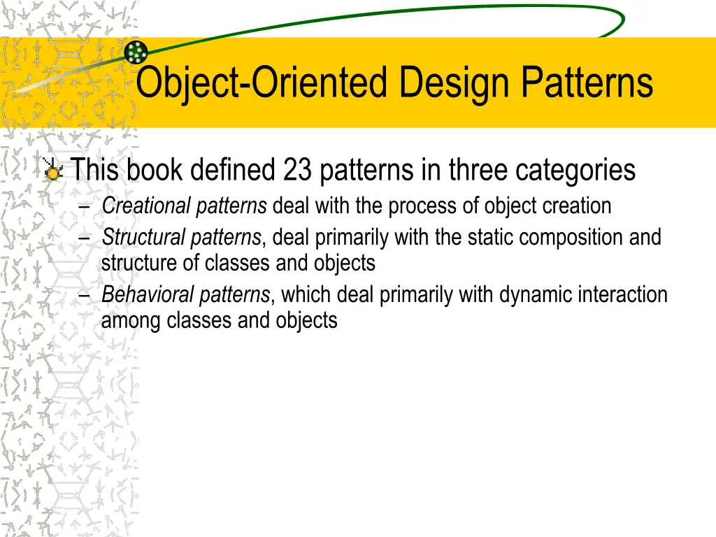 object oriented design patterns