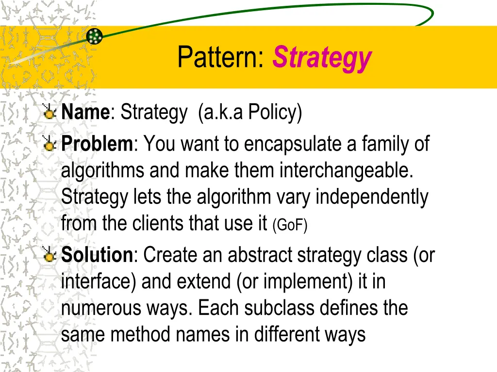 pattern strategy