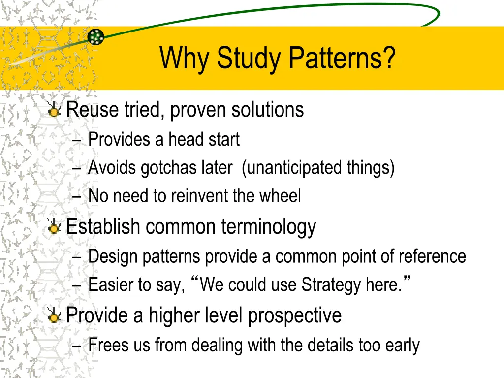 why study patterns