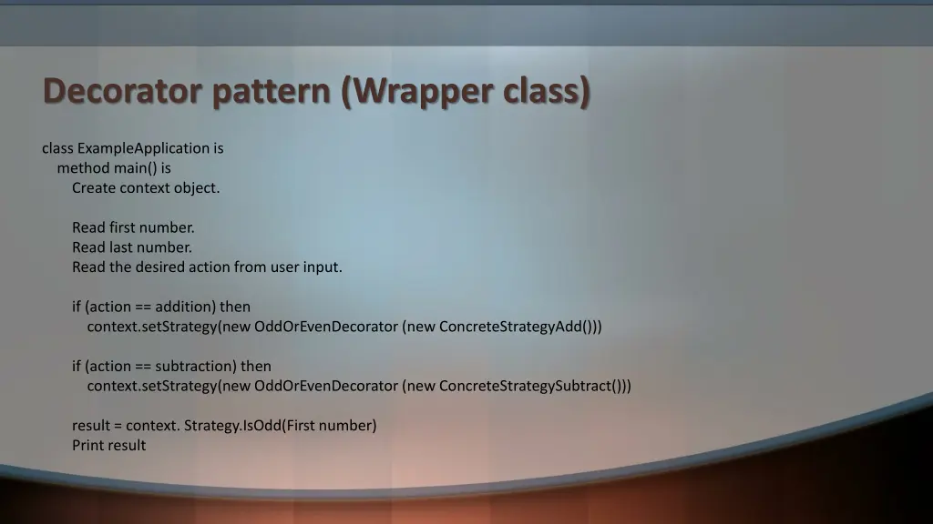 decorator pattern wrapper class 2