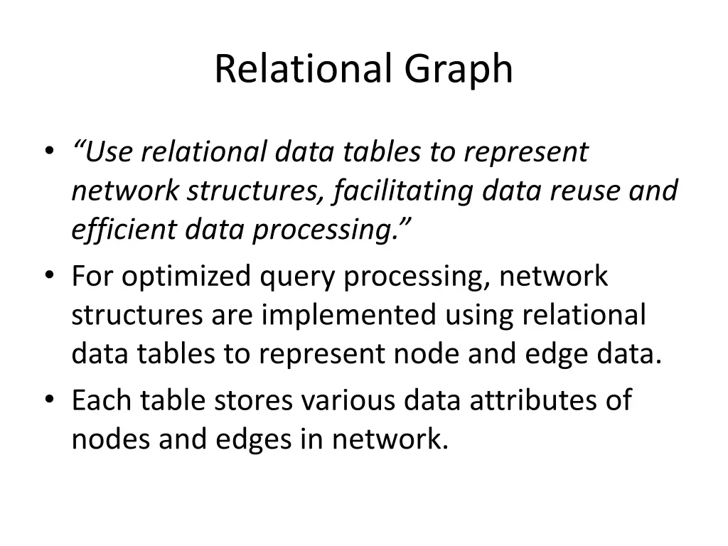 relational graph