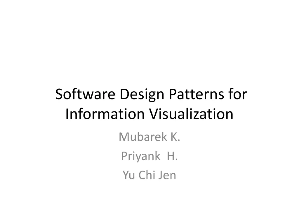 software design patterns for information