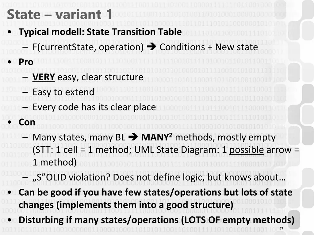 state variant 1 typical modell state transition