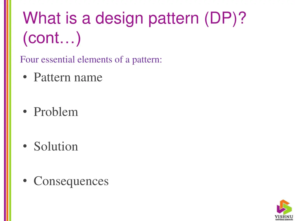 what is a design pattern dp cont