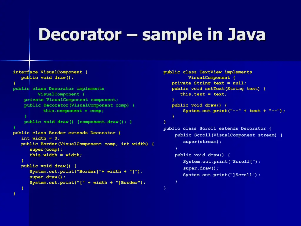 decorator sample in java