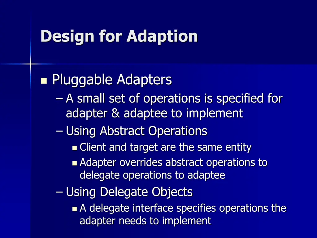 design for adaption