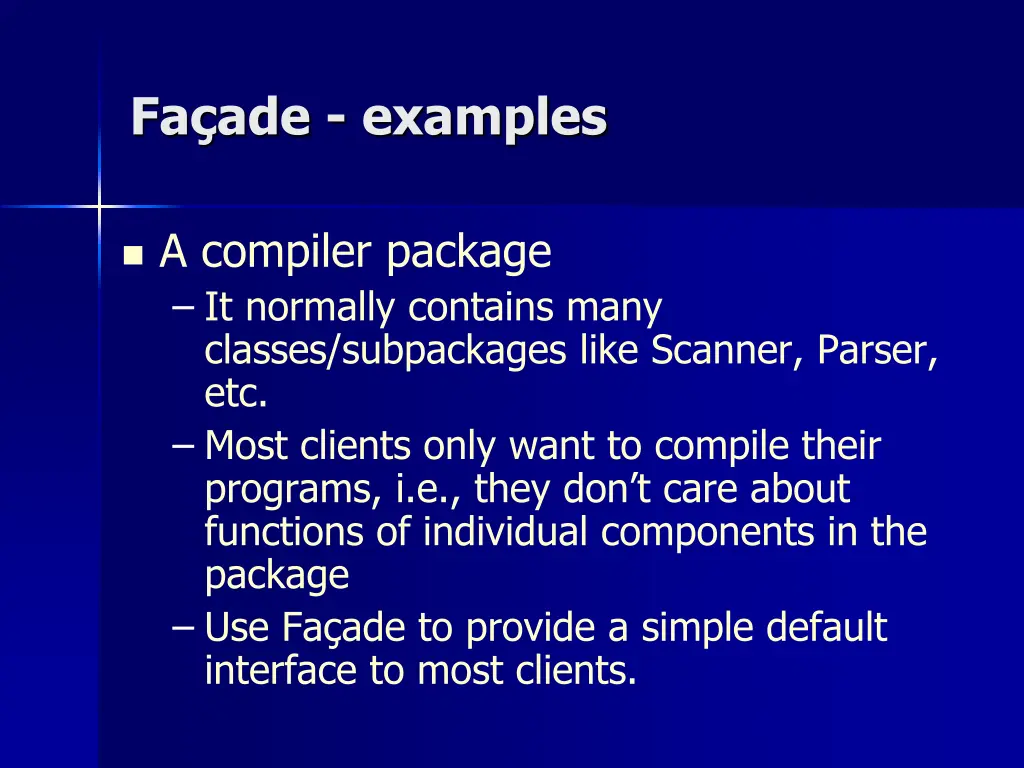 fa ade examples