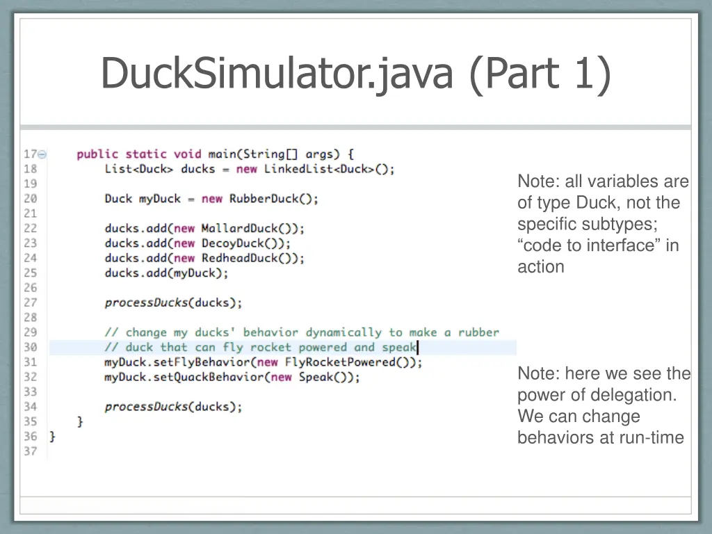 ducksimulator java part 1